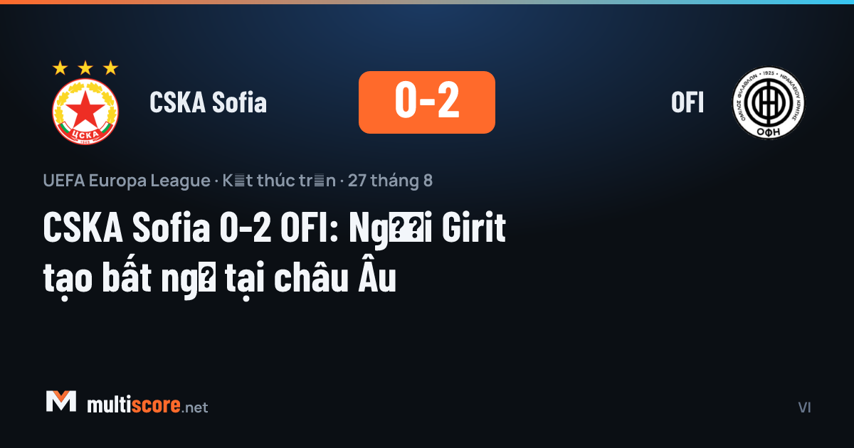 CSKA Sofia ve OFI oyuncularının mücadelesi