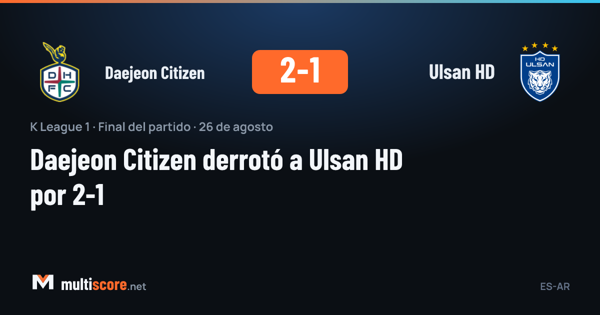 Daejeon Citizen ve Ulsan HD oyuncuları K League 1 maçında mücadele ediyor