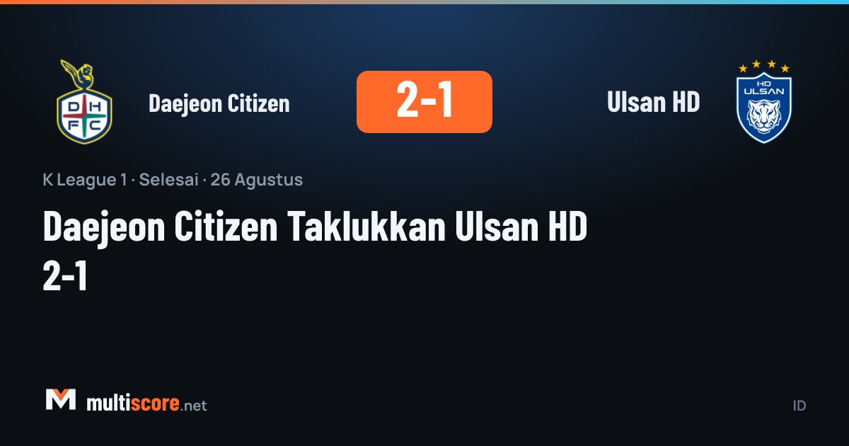 Daejeon Citizen ve Ulsan HD oyuncuları K League 1 maçında mücadele ediyor