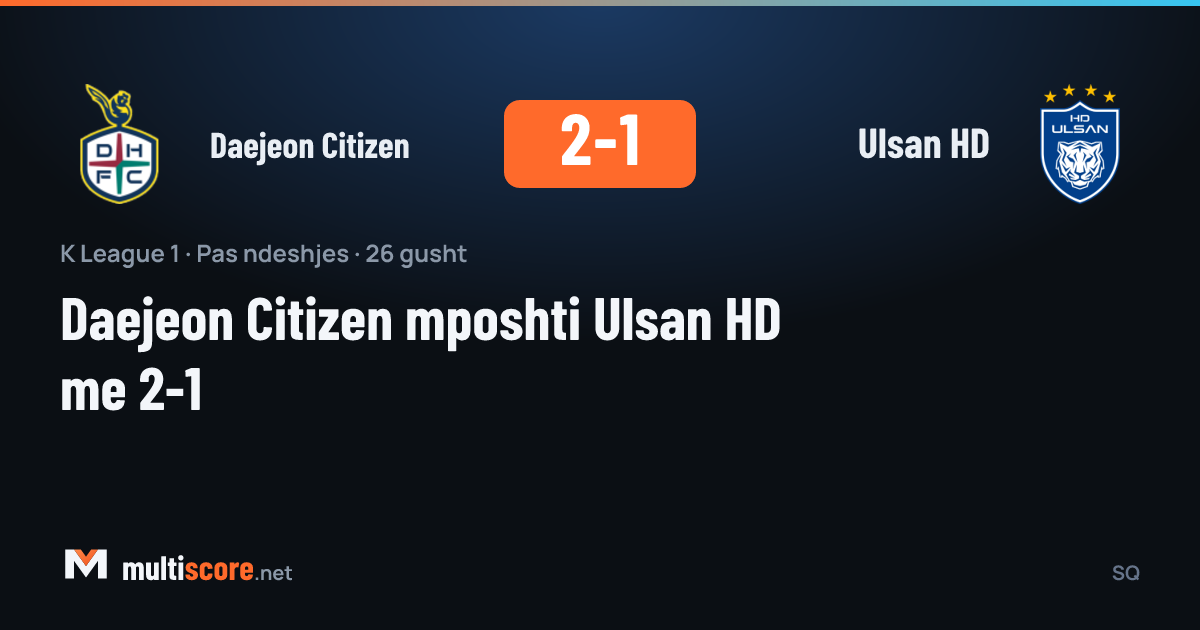 Daejeon Citizen ve Ulsan HD oyuncuları K League 1 maçında mücadele ediyor