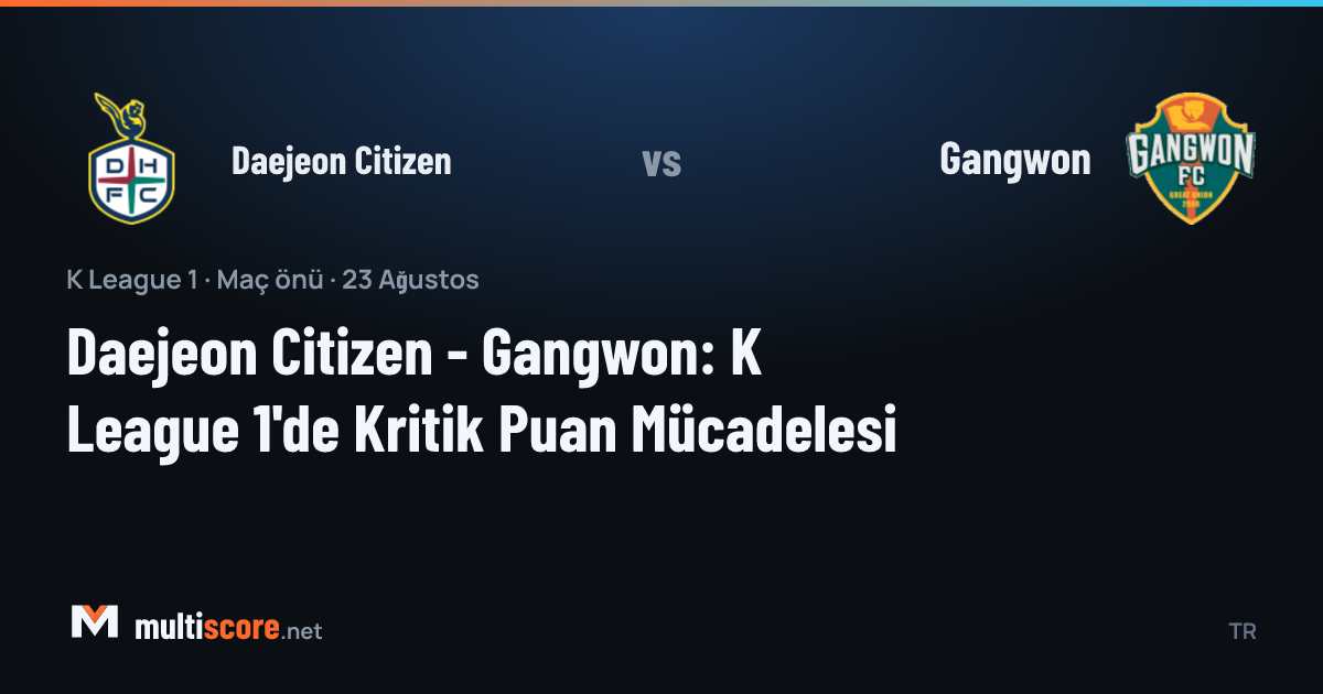 Daejeon Citizen - Gangwon