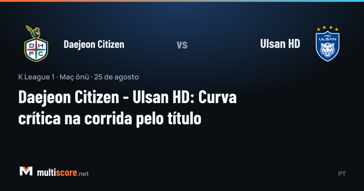 Daejeon Citizen ve Ulsan HD oyuncuları K League 1 maçı öncesi saha içinde
