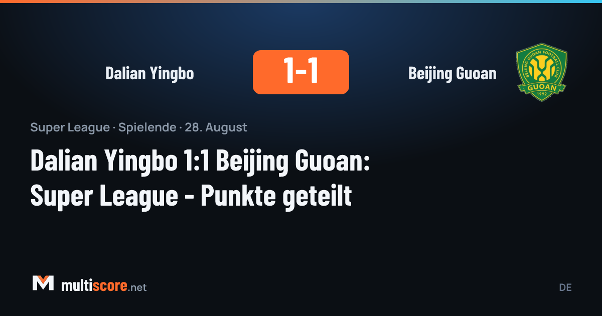 Dalian Yingbo - Beijing Guoan
