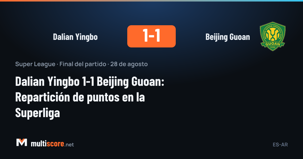 Dalian Yingbo - Beijing Guoan
