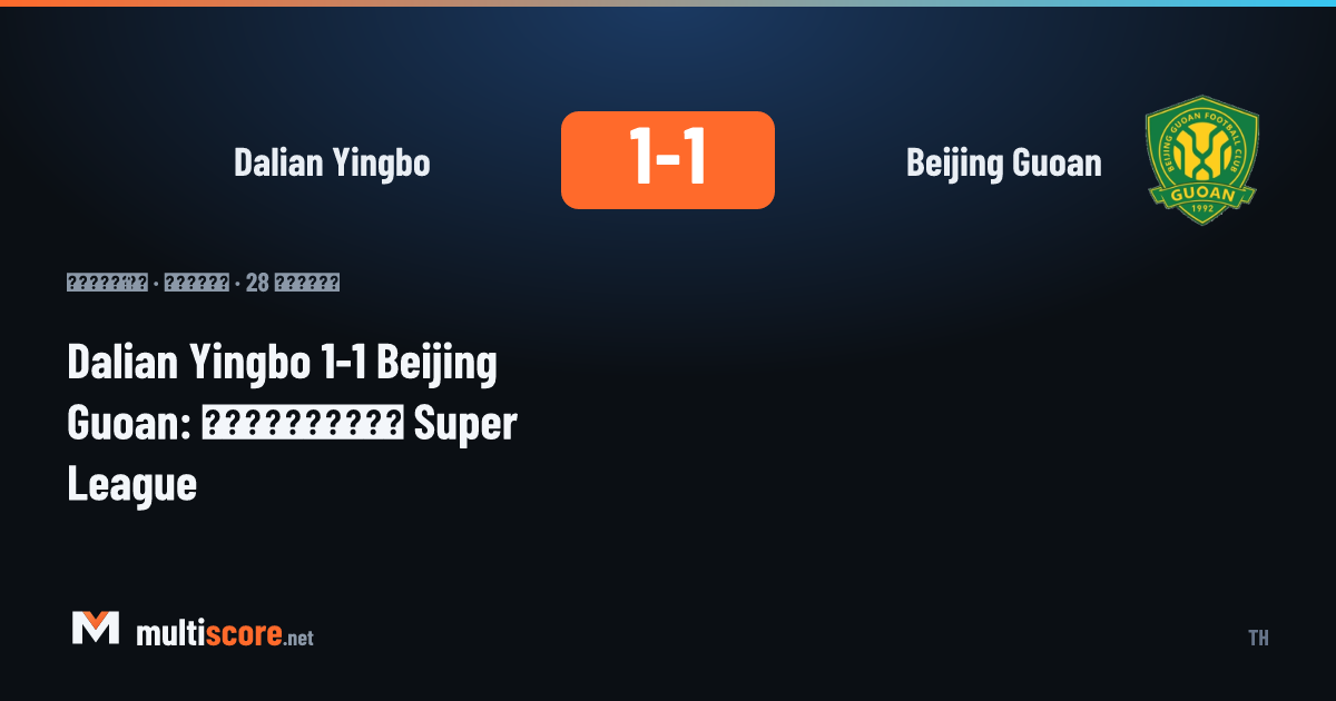 Dalian Yingbo - Beijing Guoan