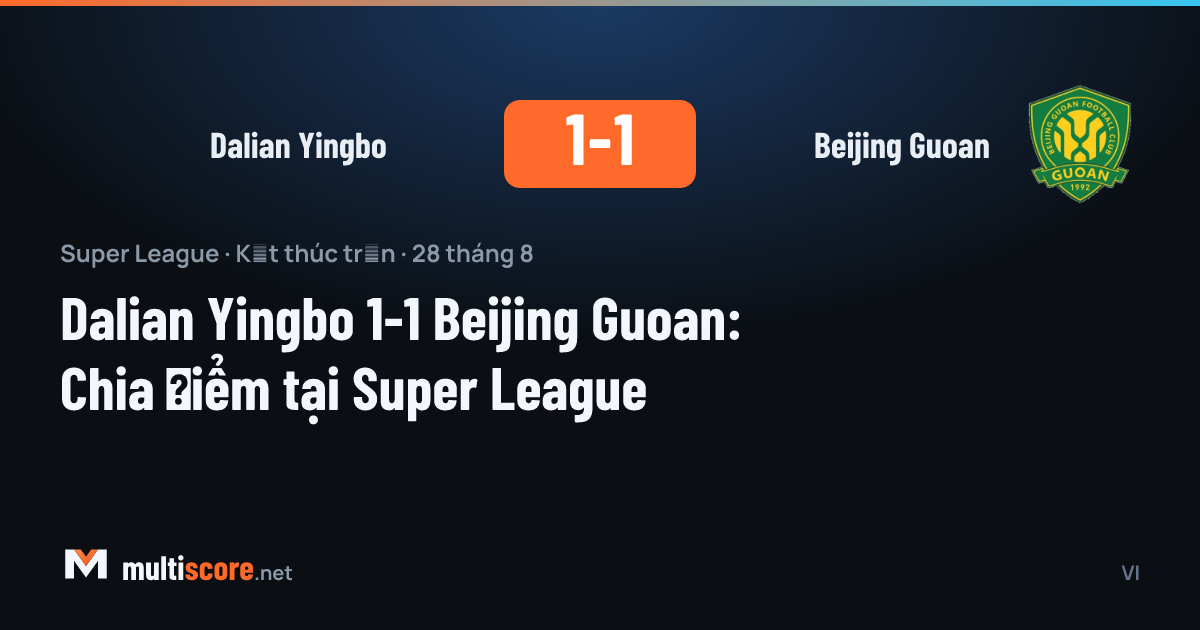 Dalian Yingbo - Beijing Guoan