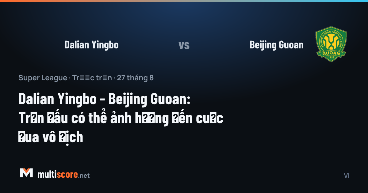 Dalian Yingbo - Beijing Guoan maç önü görseli
