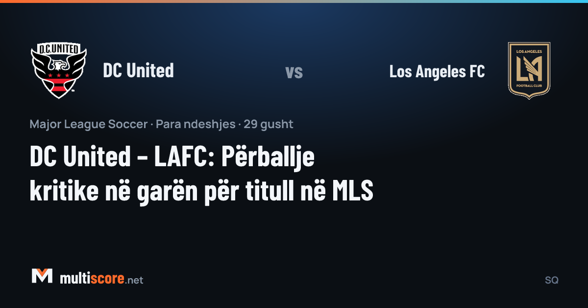 DC United ve LAFC oyuncuları MLS maçında mücadele ediyor