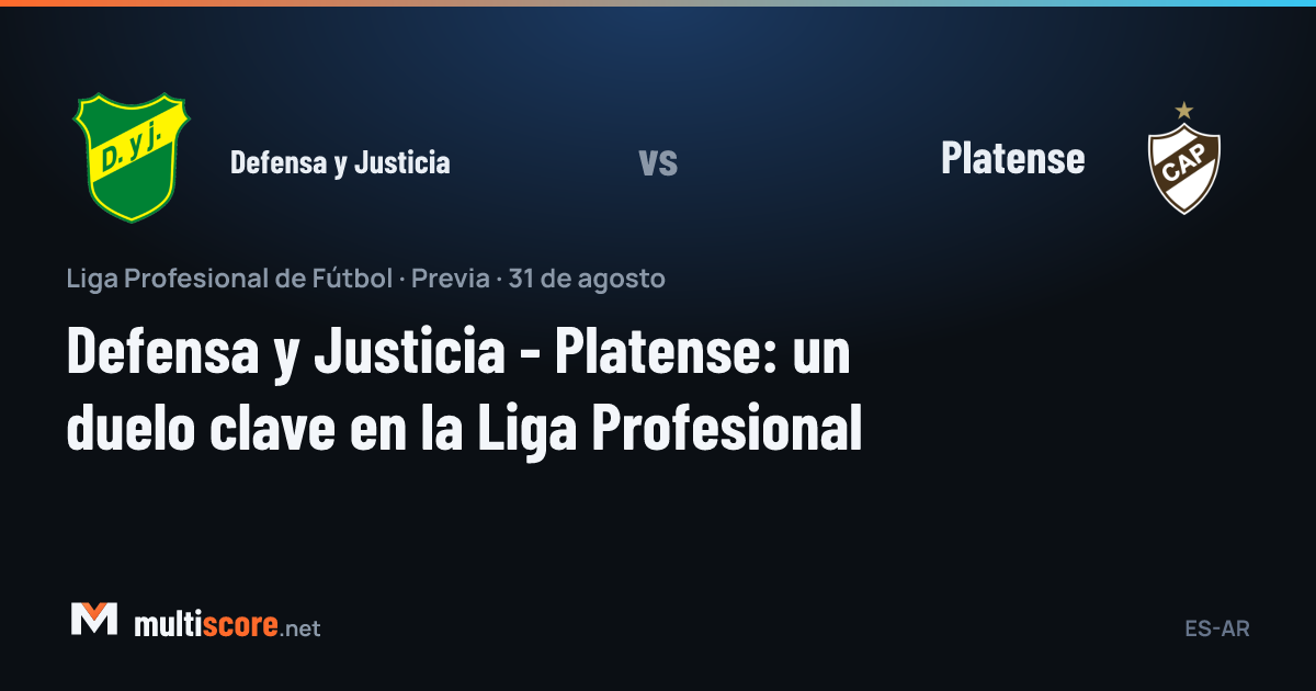 Defensa y Justicia - Platense maç öncesi