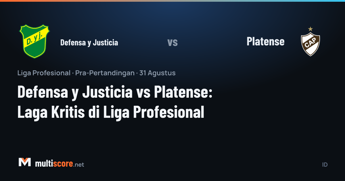 Defensa y Justicia - Platense maç öncesi