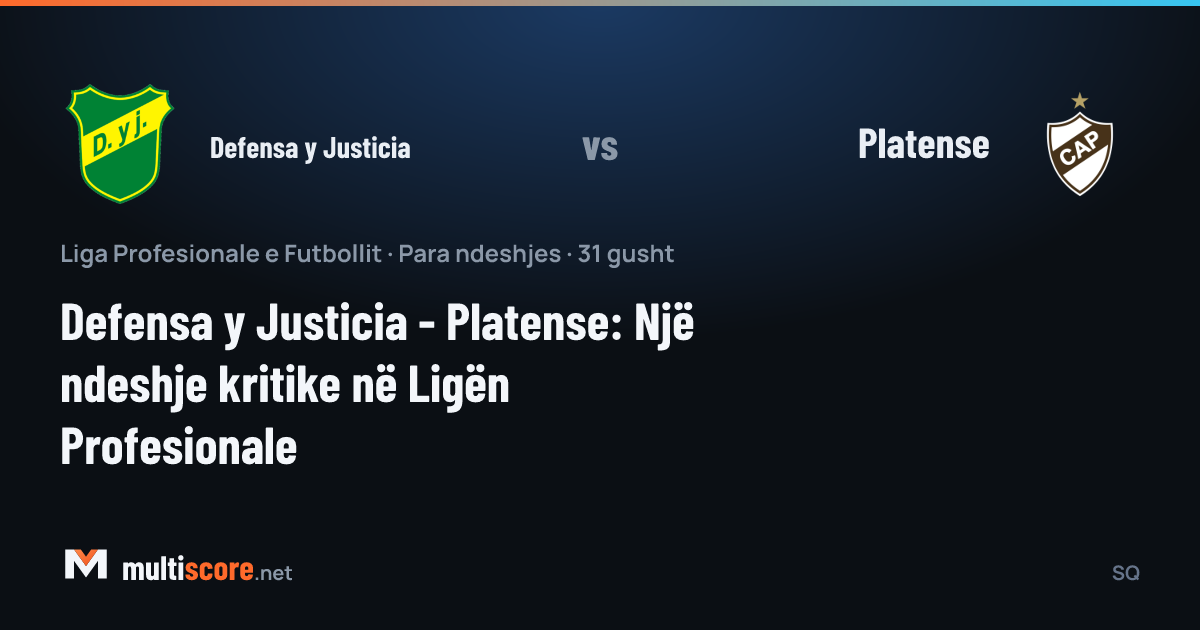 Defensa y Justicia - Platense maç öncesi