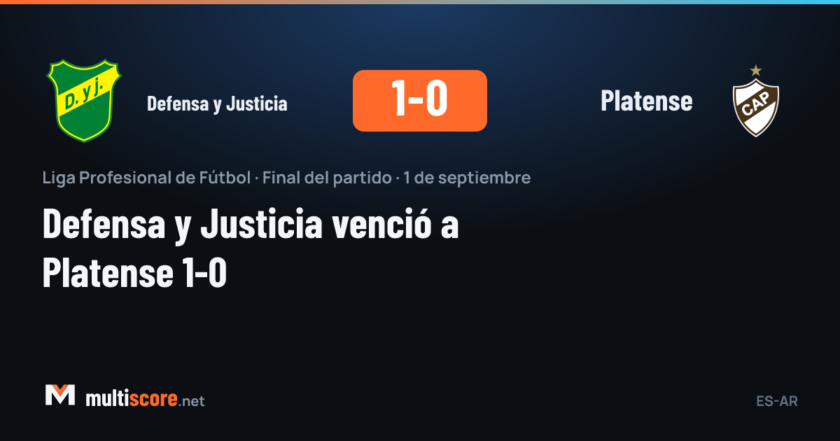 Defensa y Justicia - Platense