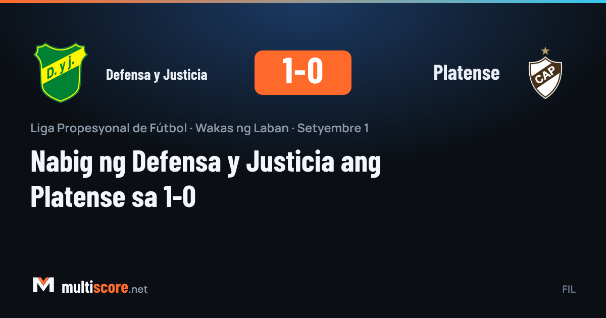 Defensa y Justicia - Platense