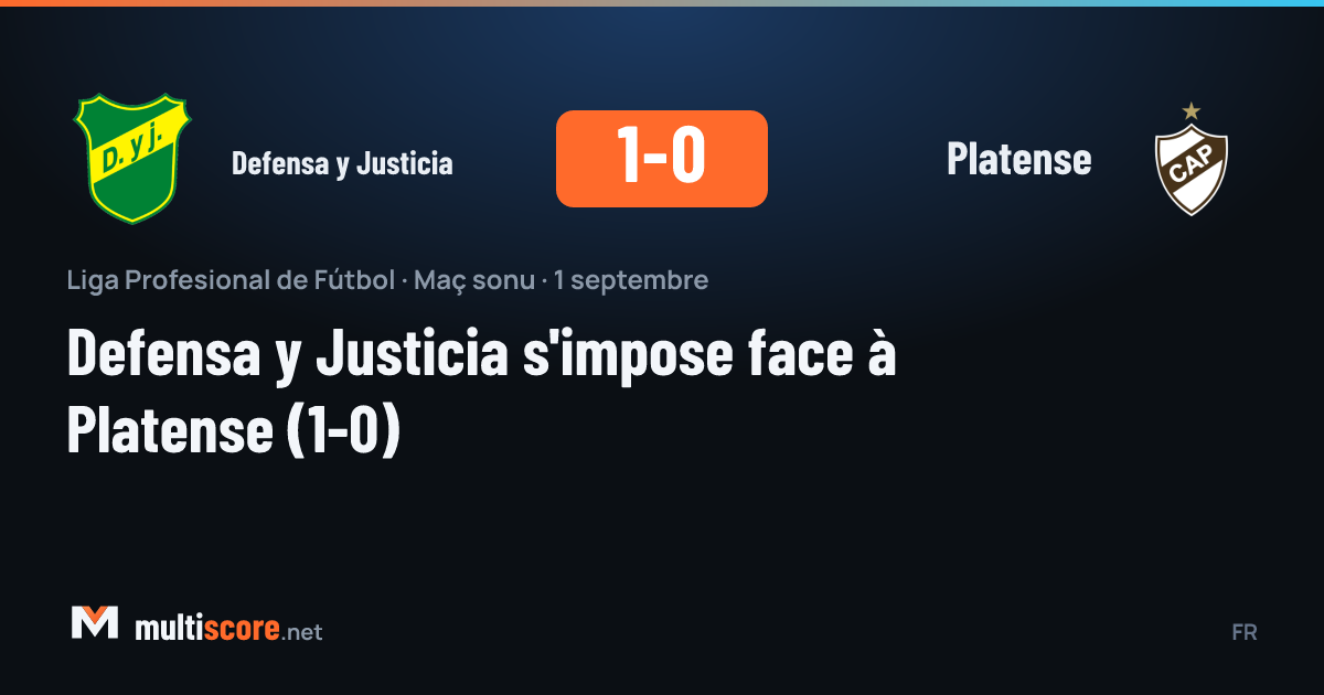 Defensa y Justicia - Platense