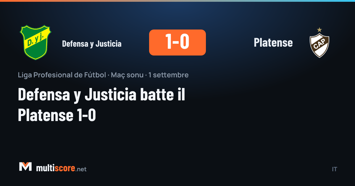 Defensa y Justicia - Platense