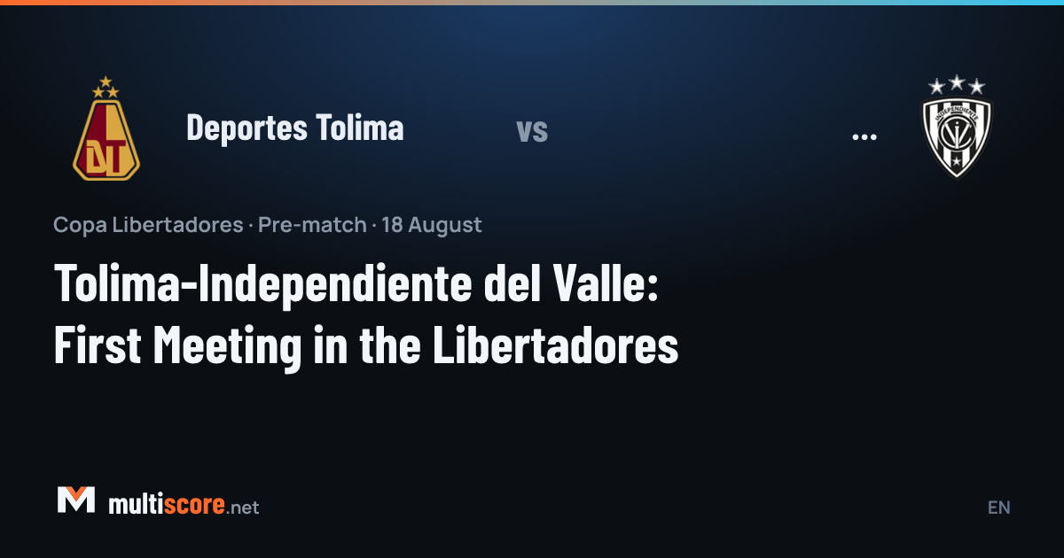 Deportes Tolima ile Independiente del Valle Copa Libertadores maç önü görseli