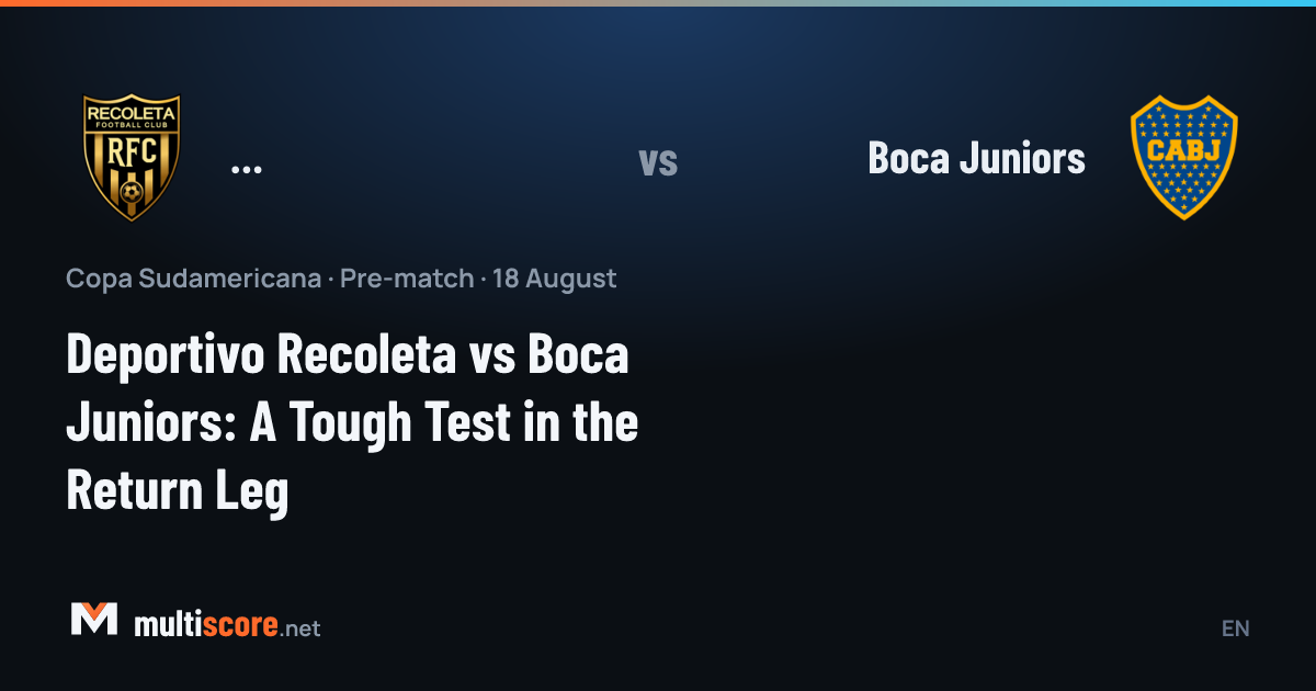 Deportivo Recoleta - Boca Juniors Copa Sudamericana rövanş maçı
