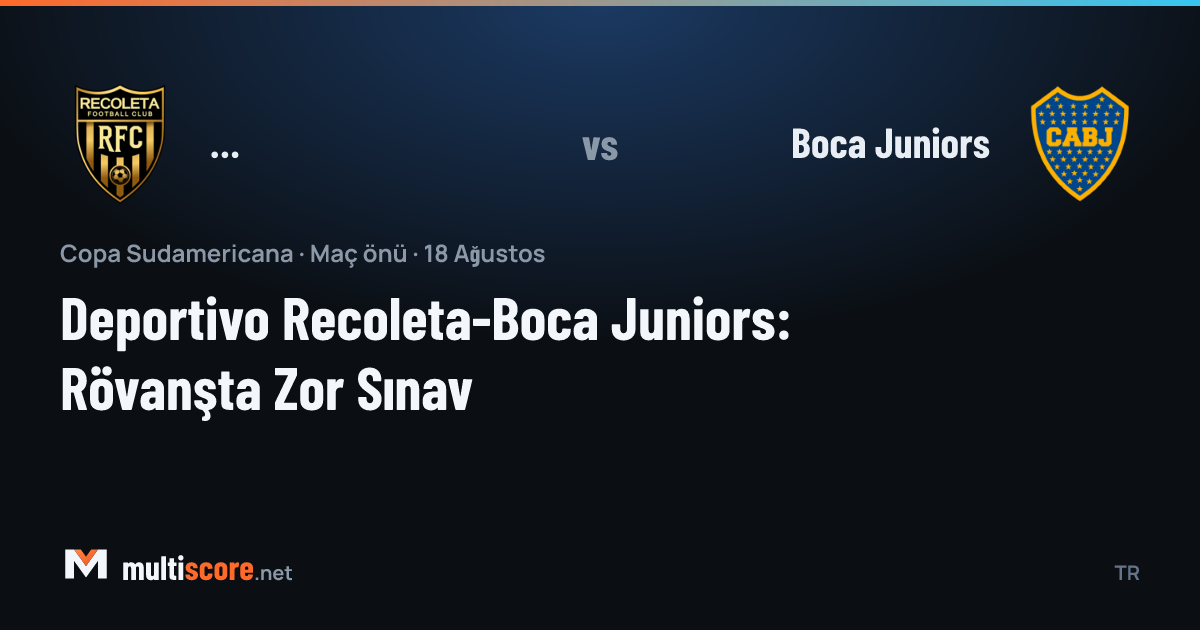 Deportivo Recoleta - Boca Juniors Copa Sudamericana rövanş maçı