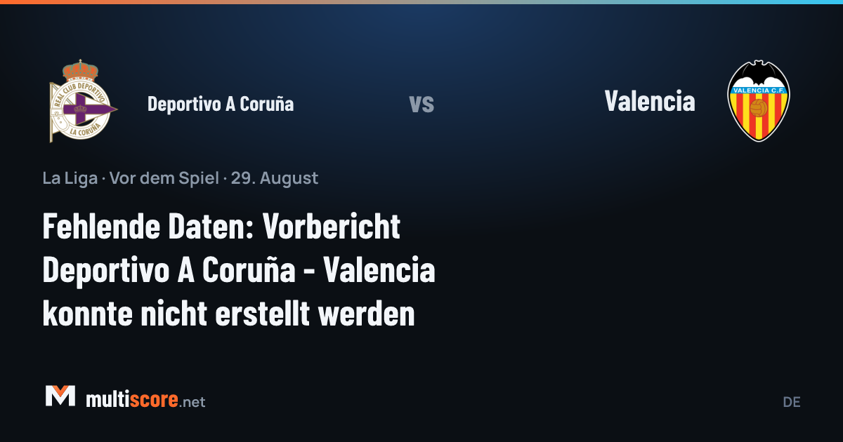 Deportivo A Coruña ve Valencia formalarıyla La Liga maç önü görseli