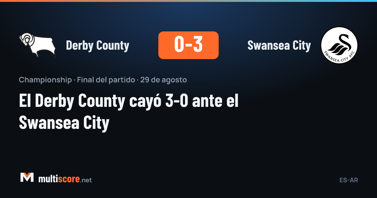 Derby County - Swansea City Championship maçı