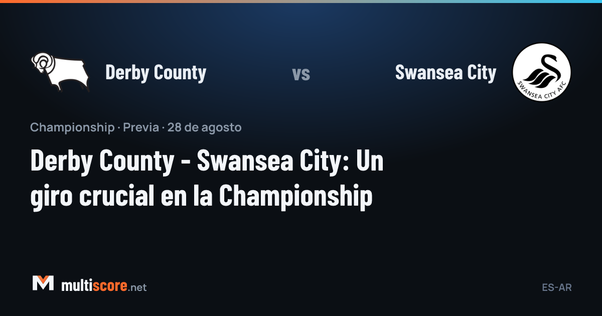 Derby County ve Swansea City oyuncuları Championship maçında mücadele ederken