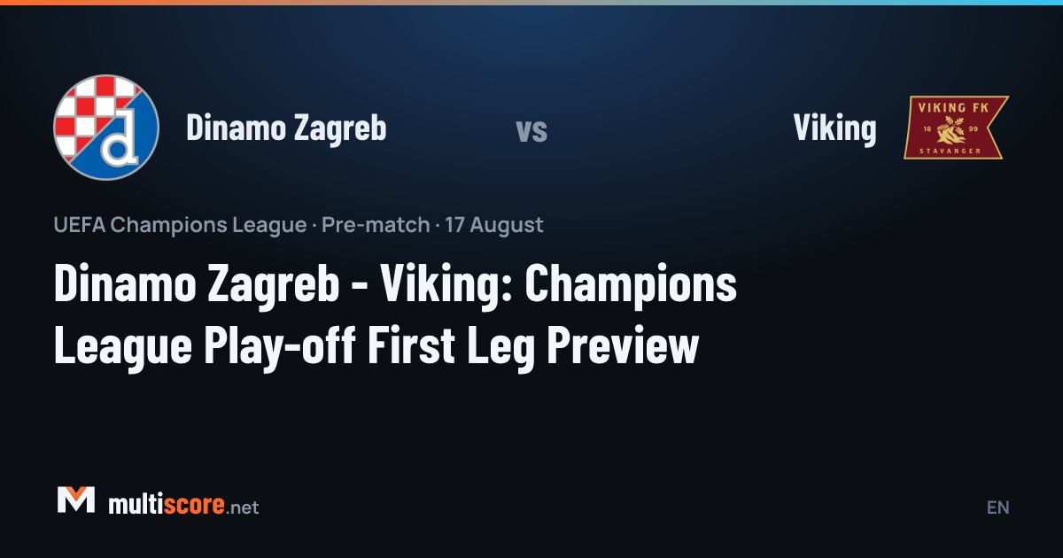 Dinamo Zagreb - Viking Şampiyonlar Ligi play-off maçı öncesi