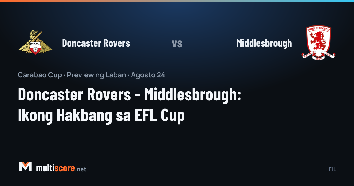 Doncaster Rovers - Middlesbrough