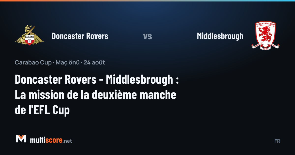 Doncaster Rovers - Middlesbrough