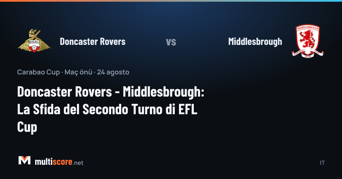 Doncaster Rovers - Middlesbrough