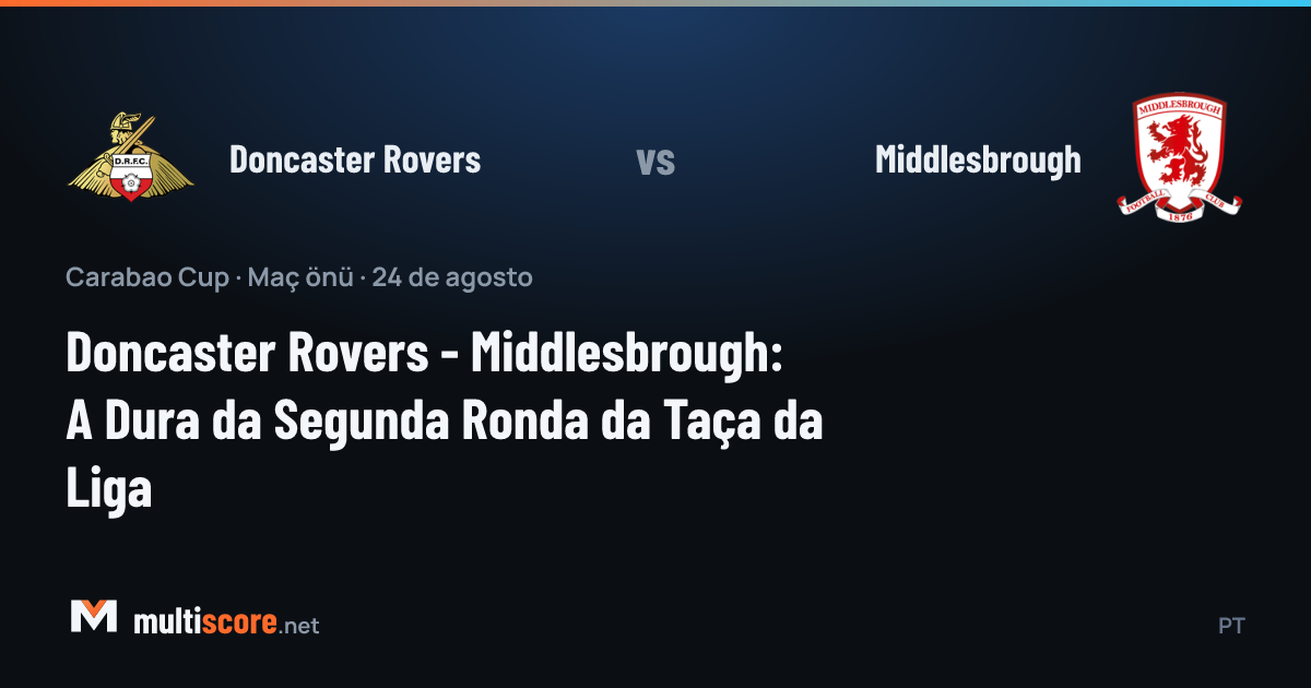 Doncaster Rovers - Middlesbrough