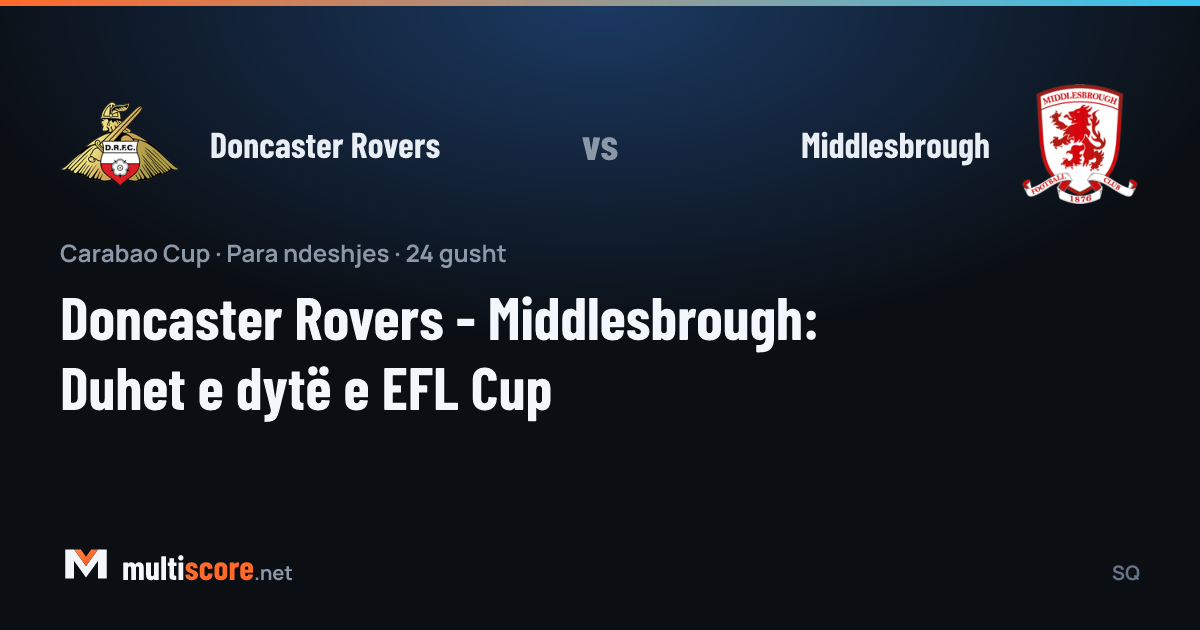 Doncaster Rovers - Middlesbrough