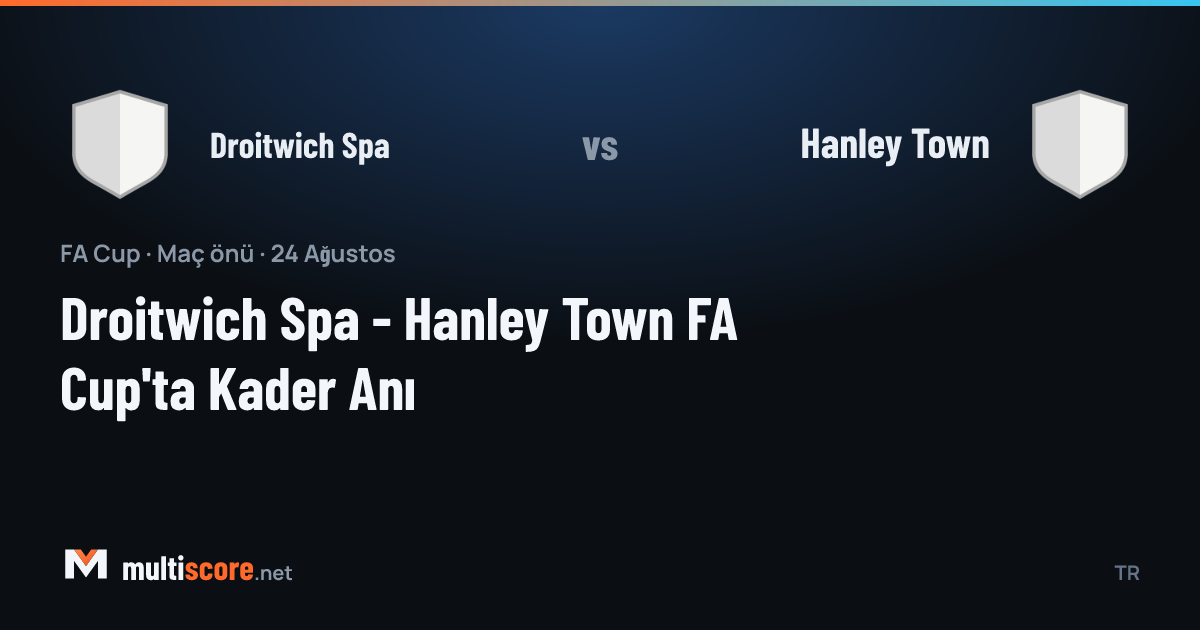 Droitwich Spa ve Hanley Town FA Cup maçı öncesi stadyum görünümü