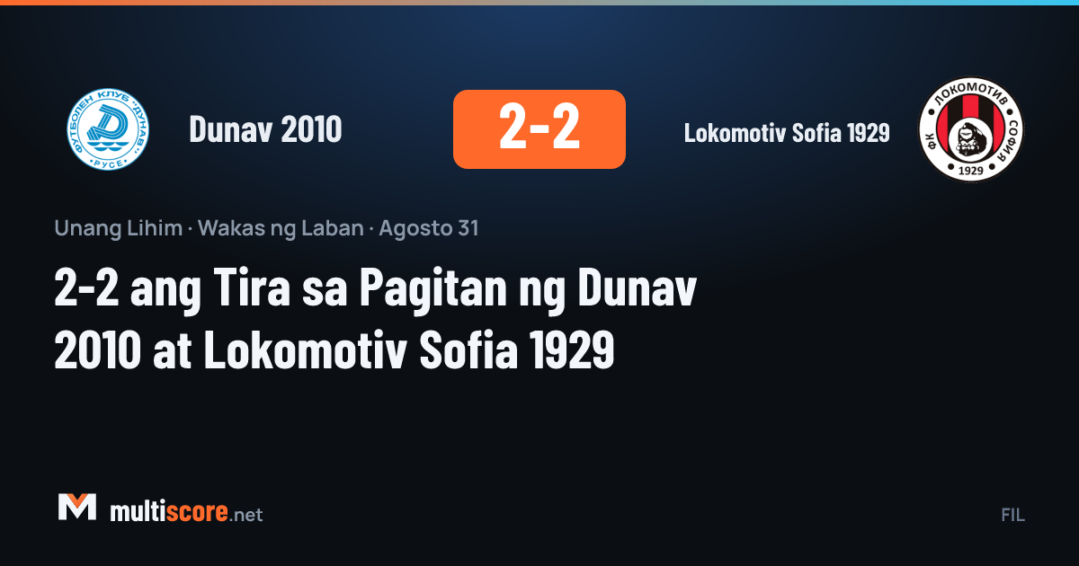Dunav 2010 - Lokomotiv Sofia 1929