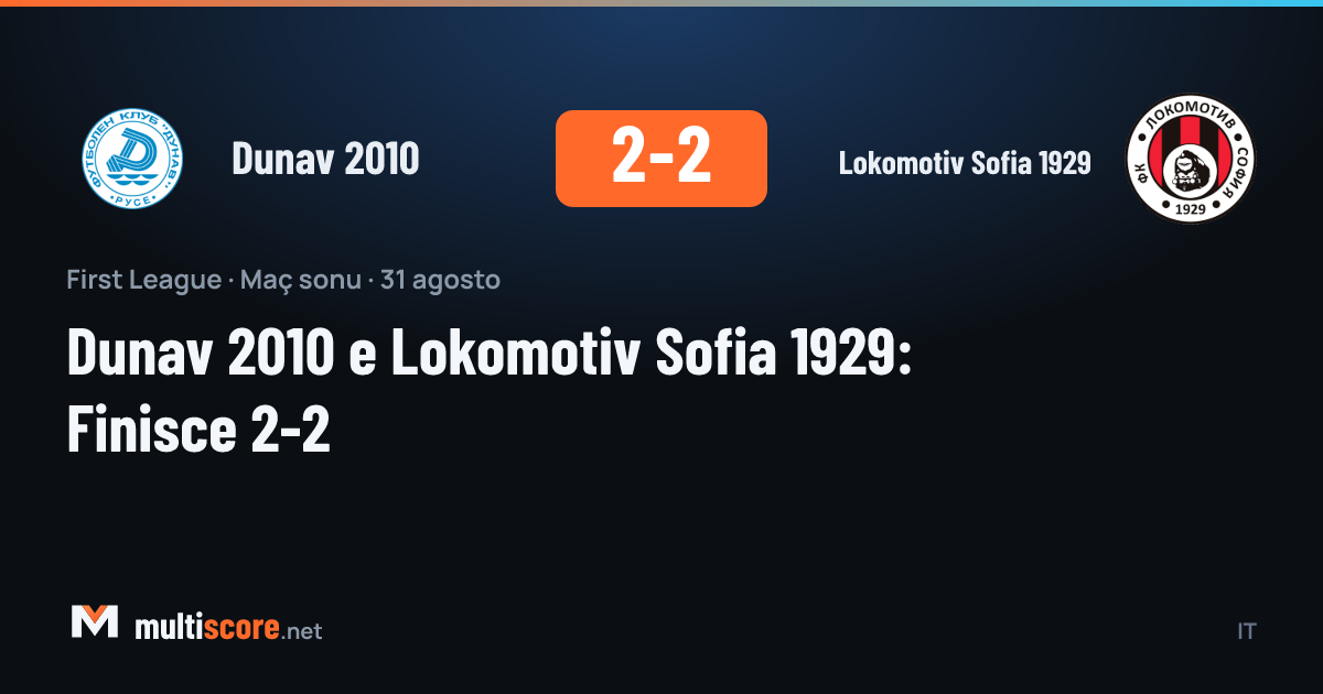 Dunav 2010 - Lokomotiv Sofia 1929