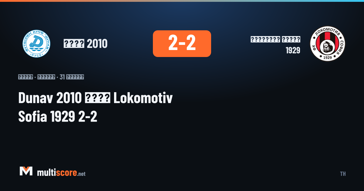 Dunav 2010 - Lokomotiv Sofia 1929