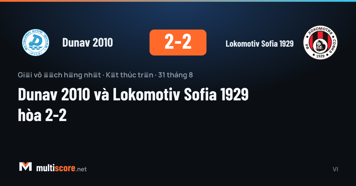 Dunav 2010 - Lokomotiv Sofia 1929