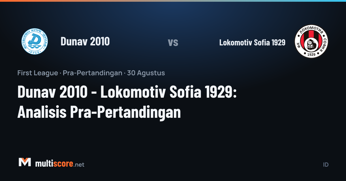 Dunav 2010 - Lokomotiv Sofia 1929 First League maçı