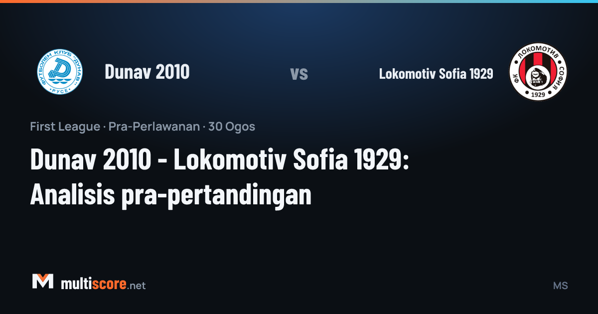 Dunav 2010 - Lokomotiv Sofia 1929 First League maçı