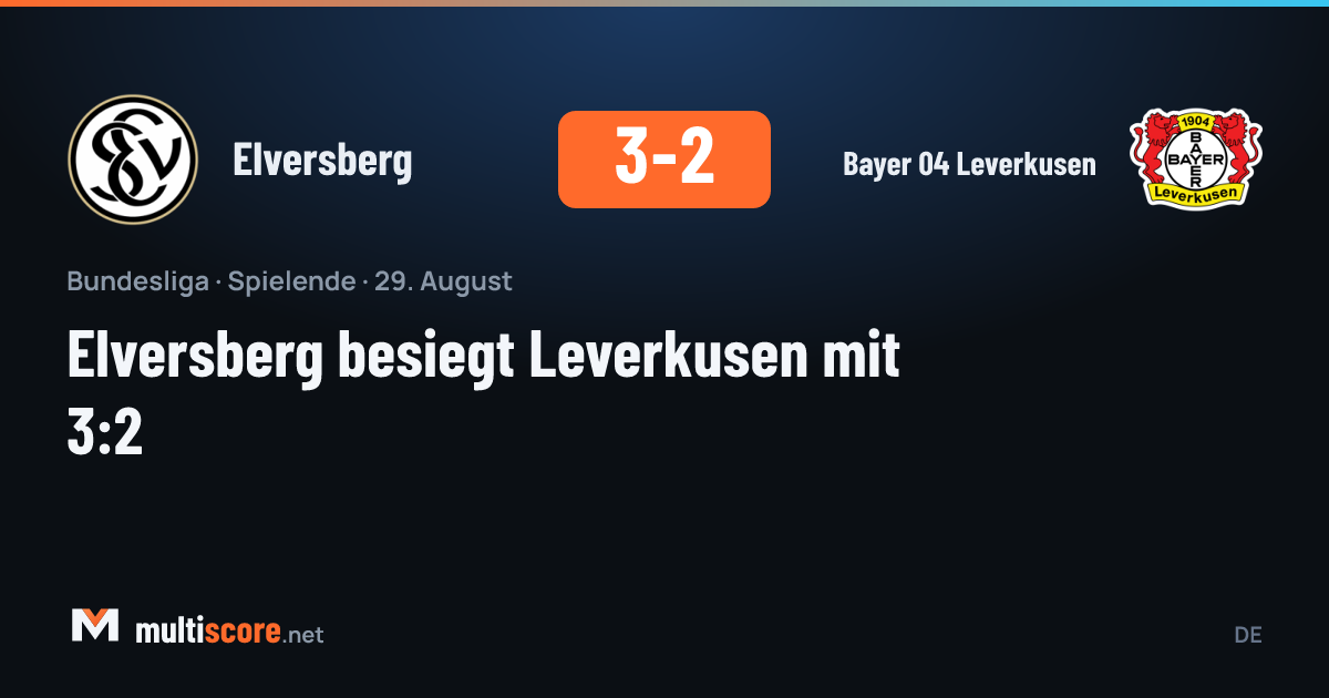 Elversberg 3-2 Bayer 04 Leverkusen Bundesliga maçı