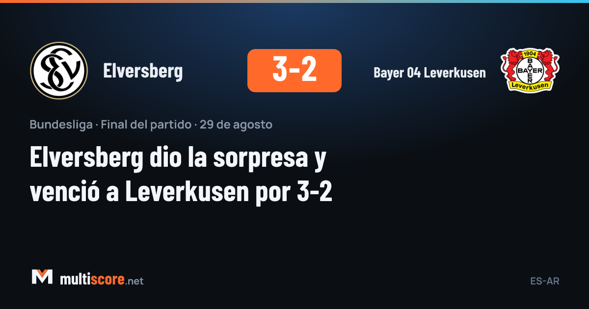 Elversberg 3-2 Bayer 04 Leverkusen Bundesliga maçı