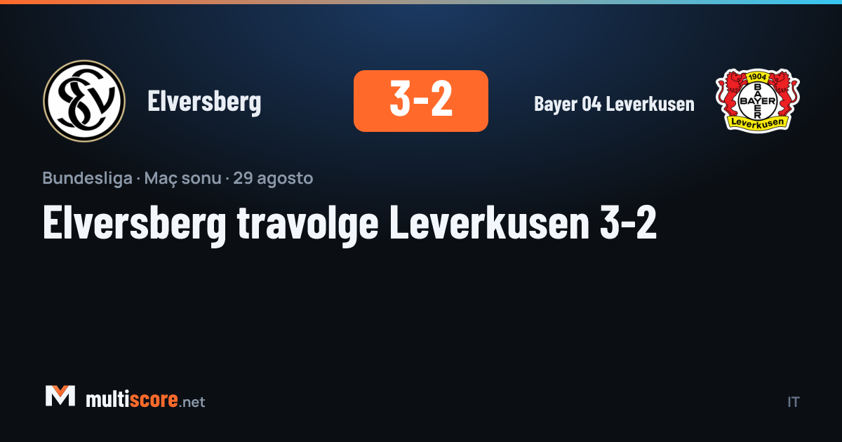 Elversberg 3-2 Bayer 04 Leverkusen Bundesliga maçı