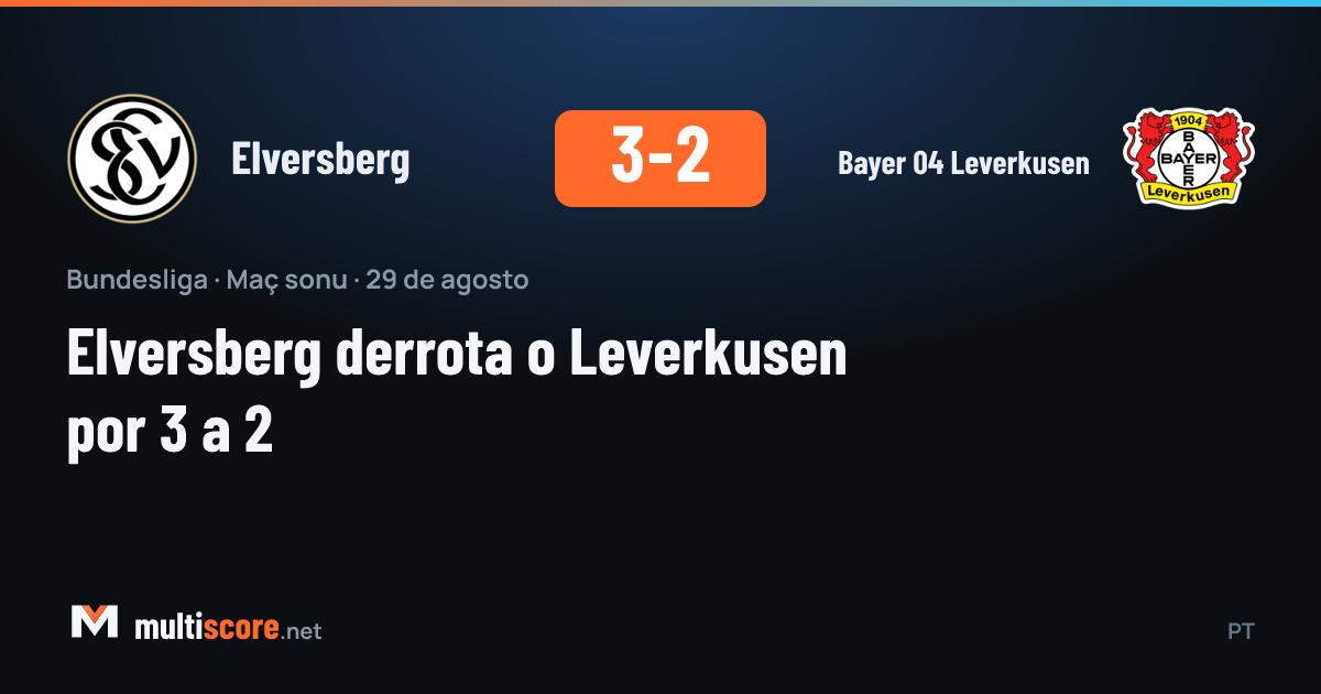Elversberg 3-2 Bayer 04 Leverkusen Bundesliga maçı