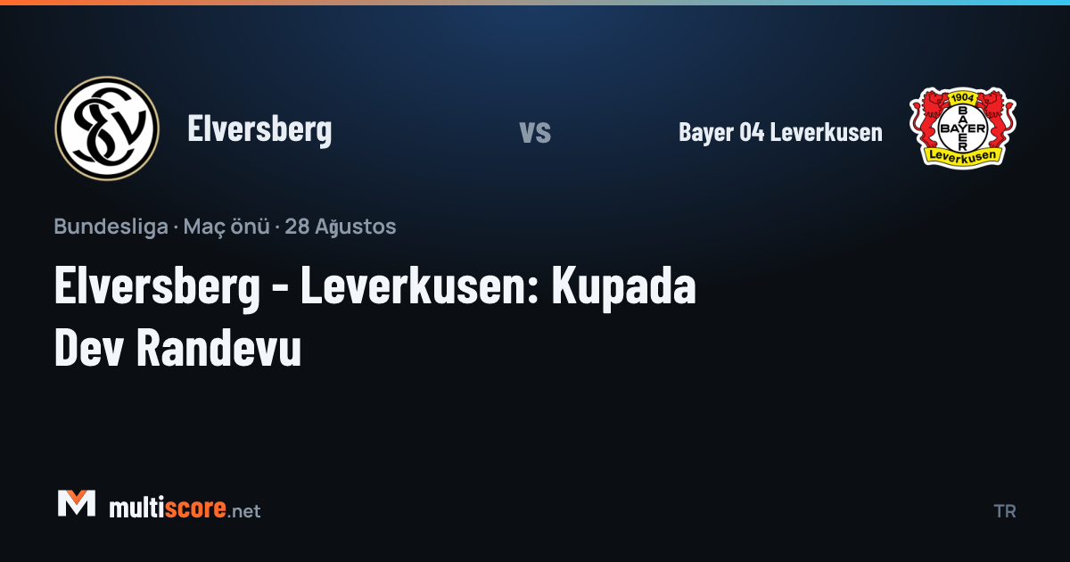 Elversberg ve Bayer Leverkusen futbolcuları kupa maçı öncesi sahada