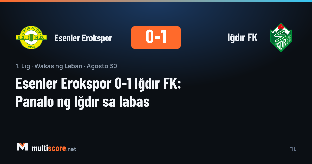 Esenler Erokspor - Iğdır FK maçı