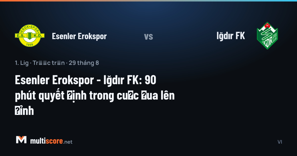 Esenler Erokspor - Iğdır FK maç öncesi