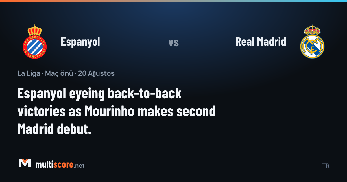 Espanyol - Real Madrid