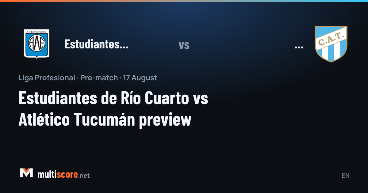 Estudiantes de Río Cuarto - Atlético Tucumán maç önü görseli