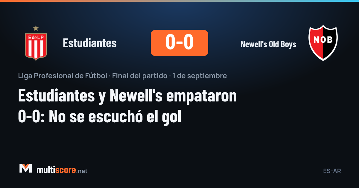 Estudiantes ve Newell's Old Boys arasındaki maçtan kare