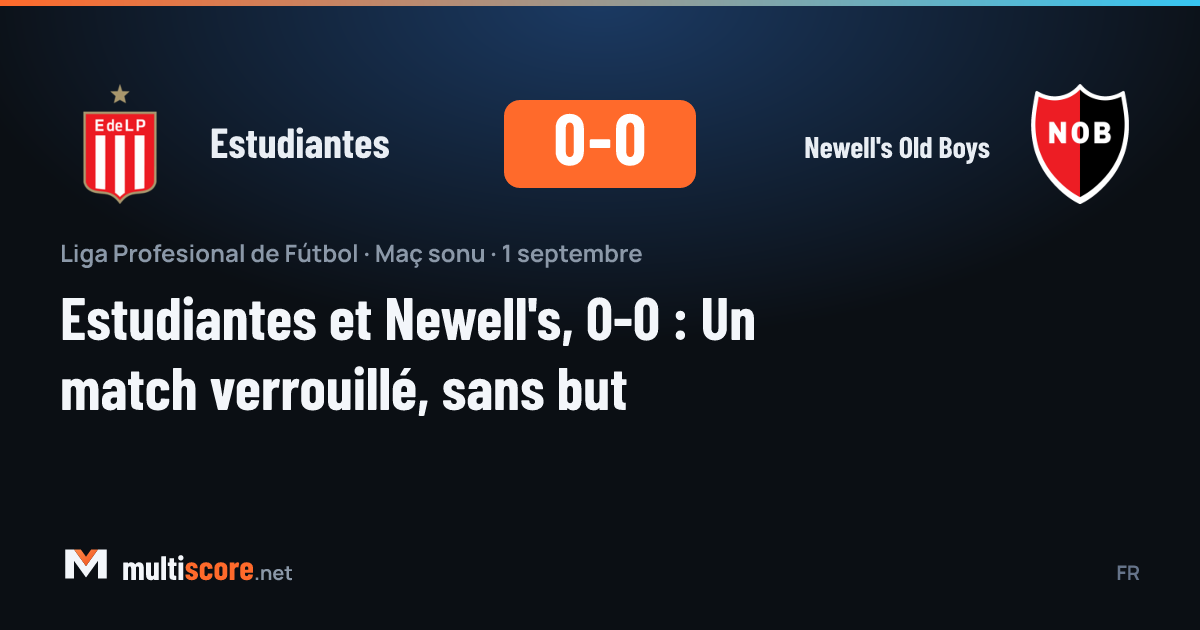 Estudiantes ve Newell's Old Boys arasındaki maçtan kare
