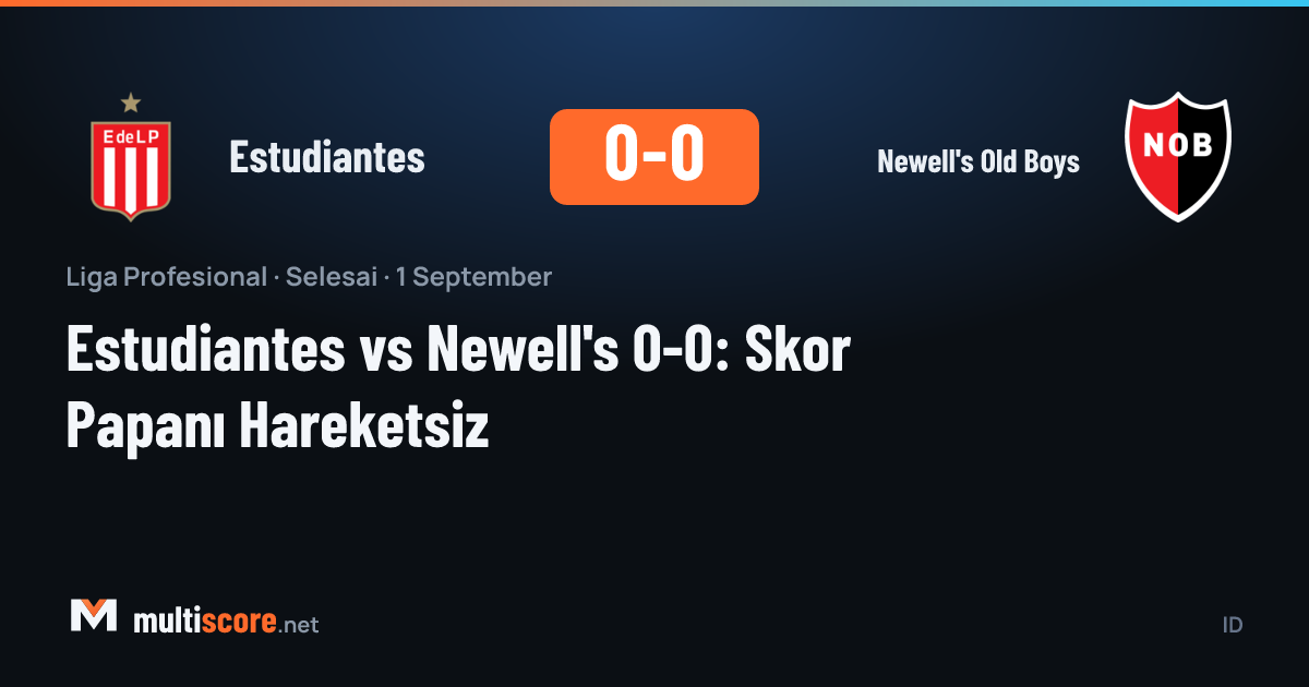 Estudiantes ve Newell's Old Boys arasındaki maçtan kare